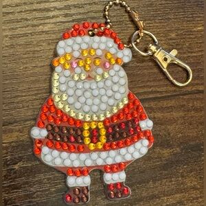 Christmas Santa Ornament/ Key Holder